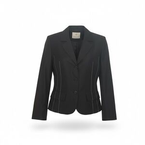 Uli Schneider ✈︎ Fashion Forward Silk Grosgrain Ribbon Jacket ✈︎ Black ✈︎ 10 44